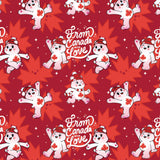 Care Bears True North Collection-From Canada with Love-Red-Quilting Cotton-44011601-02