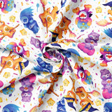 Collection Calinours Halloween-Effrayant et Mignon- Blanc--100% Coton-44011702-01