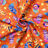 Collection Calinours Halloween-Effrayant et Mignon-Orange-100% Coton-44011702-02