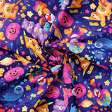 Collection Calinours Halloween-Friandises et Frissons- Bleu--100% Coton-44011703-01