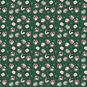 Comfort and Joy Collection-Snowballs-100% Cotton-Green-49230103-03