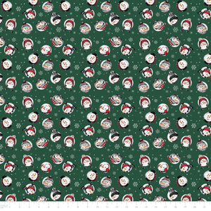 Comfort and Joy Collection-Snowballs-100% Cotton-Green-49230103-03