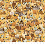 Collection Happy Fallidays-Patch hibou-100% coton-jaune-49230204-02