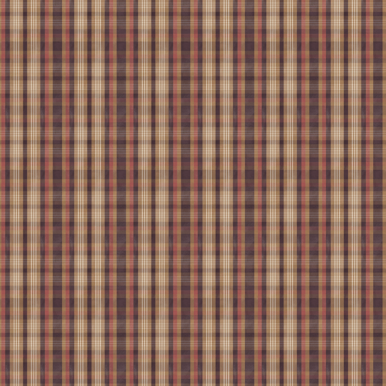 Collection Lodge Life-Plaid marron-100% coton-Marron-49230305-01