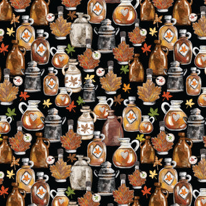 Fun on Tap Collection-Maple Syrup-Black-Quilting Fabrics-49240203-03