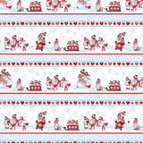 Penguin Party Collection-Sled Ride Stripe-White-100% Cotton-49240401-01