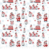 Collection Fête des Pingouins- Jour de neige-Blanc-100% Coton-49240403-01