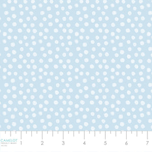 Collection Fête des Pingouins-Bataille de Boules de Neige-Bleu Pâle-100% coton-49240407-01