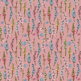 Secret Garden Collection-Fluttering Florals-Dusty Rose-100% Cotton-49240503-02