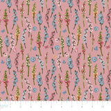 Secret Garden Collection-Fluttering Florals-Dusty Rose-100% Cotton-49240503-02