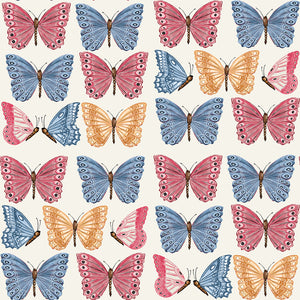 Secret Garden Collection-Beauty of Butterflies-Cream-100% Cotton-49240504-01