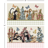 Secret Garden Collection-Garden Companions Panel-Multi-100% Cotton-49240507P-01