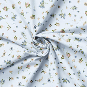 Tea and Poetry Collection-Scattered Florals-Light Blue-49240604-03