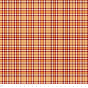 Pumpkin Patch Keeper Collection-Harvest Plaid-Orange-100% Cotton-49250105-01
