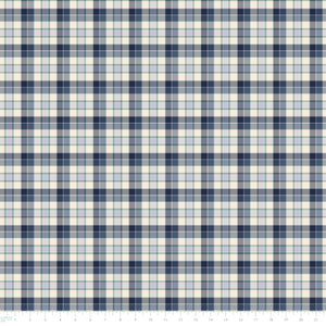 Pumpkin Patch Keeper Collection-Autumnal Plaid-Navy-100% Cotton-49250106-01