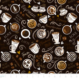 The Golden Roast Collection-Coffee House-Quilting Cotton- Black -49250401-01