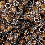 The Golden Roast Collection-Coffee Art-Quilting Cotton-Brown-49250402-01