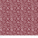 The Golden Roast Collection-Florals and Doilies-Quilting Cotton- Burgundy- 49250406-01