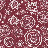The Golden Roast Collection-Florals and Doilies-Quilting Cotton- Burgundy- 49250406-01