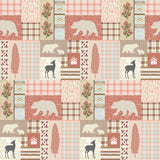 Collection Chalet Sugar Pine-Patchwork Sugar Pine-Multi-100% Coton-49260101-01