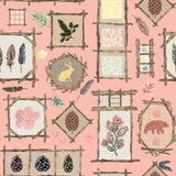 Collection Chalet Sugar Pine-Cadres Rustiques et Charmants-Rose100% Coton-49260103-02