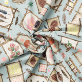 Collection Chalet Sugar Pine-Cadres Rustiques et Charmants-Aqua Pâle100% Coton-49260103-03