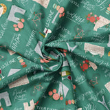 Fleurs & Flutter Collection-Sightseeing-Teal-100% Cotton-50250102-01