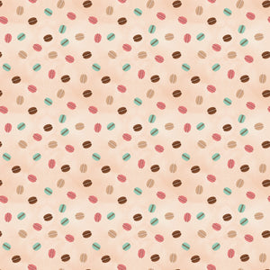 Fleurs & Flutter Collection-Macarons-Beige-100% Cotton-50250105-01