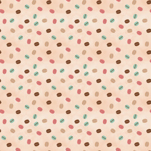 Fleurs & Flutter Collection-Macarons-Beige-100% Cotton-50250105-01