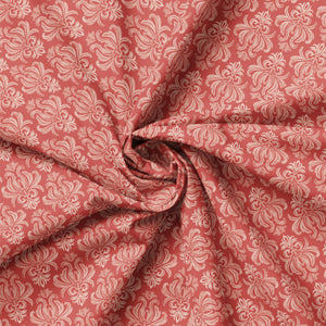 Fleurs & Flutter Collection-Damask-Coral-100% Cotton-50250106-02