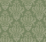 Fleurs & Flutter Collection-Damask-Green-100% Cotton-50250106-03