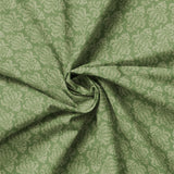 Fleurs & Flutter Collection-Damask-Green-100% Cotton-50250106-03