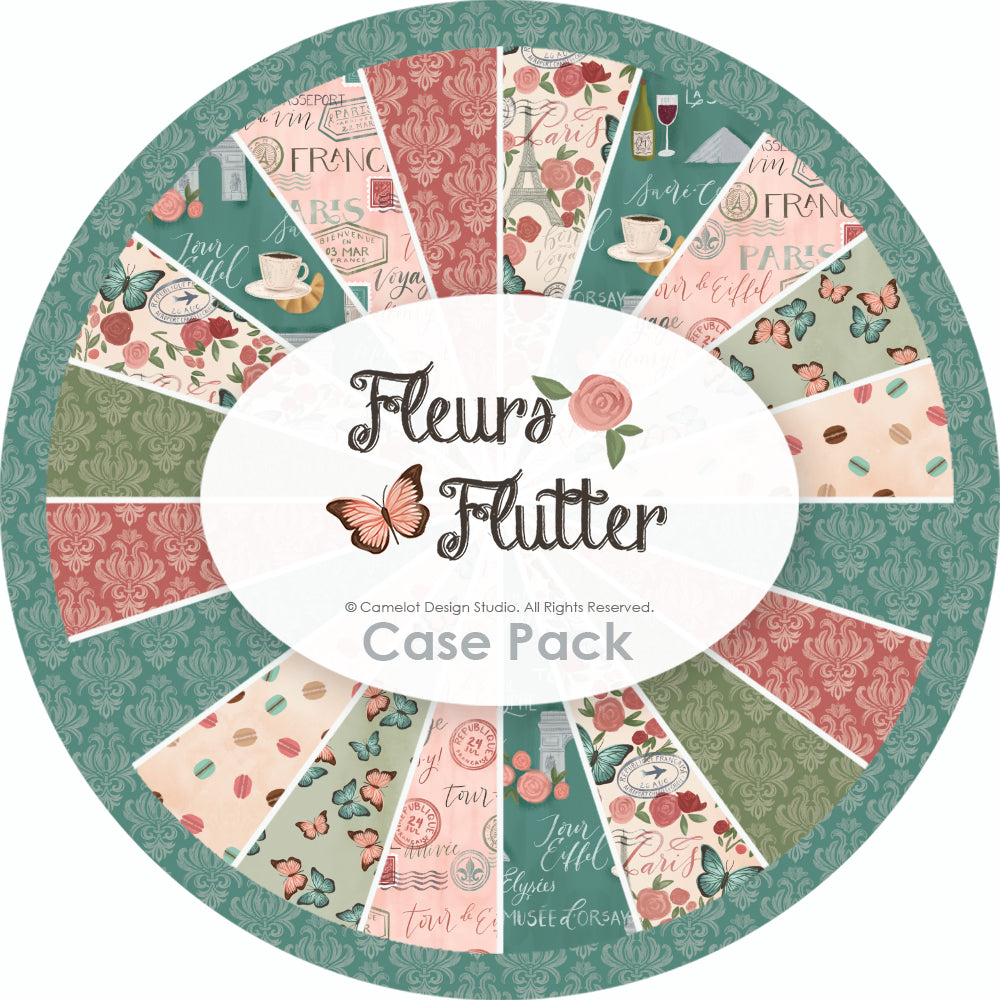 Fleurs & Flutter Collection Super Stack Case Pack (120 Yards)-Multi-100% Cotton-50250106SSCASE
