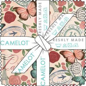 Fleurs & Flutter Collection 5" Charms (42 pieces)-Multi-100% Cotton-50250106CHA