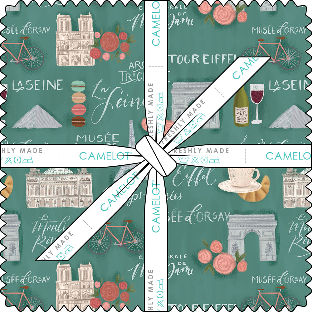 Fleurs & Flutter Collection 10" Squares (42 pieces)-Multi-100% Cotton-50250106SQU