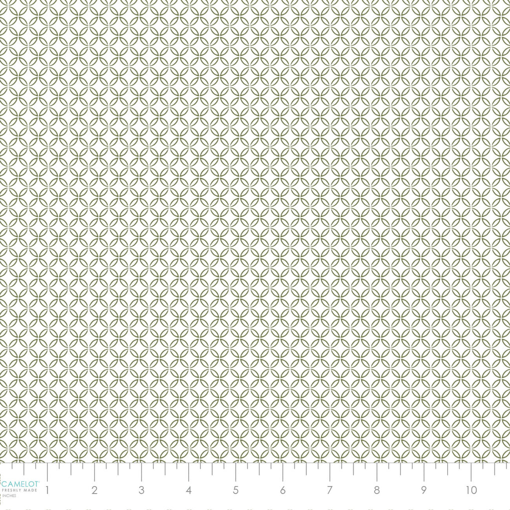 Collection Lilas du Matin -  Anneaux pétales-100% coton-Vert-52230107-03