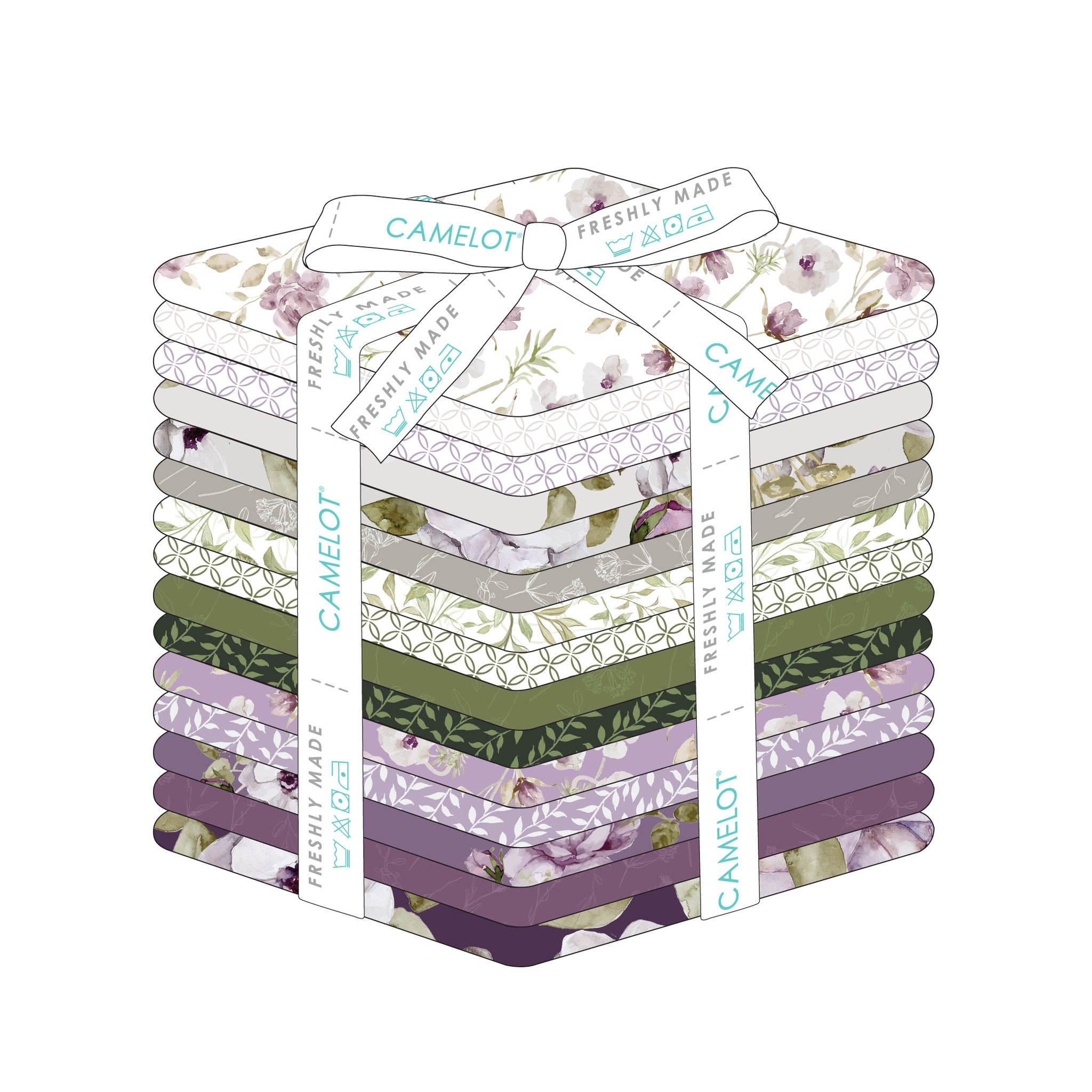 Morning Lilac Collection Fat Quarter Bundle (15 pieces)-100% Cotton-Multi-52230107FQB