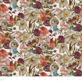 Dark Romance Collection-Decadent Florals-Cream-100% Cotton-52240101-01