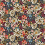 Dark Romance Collection-Decadent Florals-Slate-100% Cotton-52240101-03