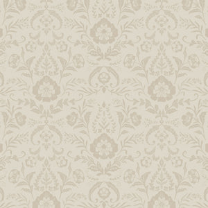 Dark Romance Collection-Opulent Damask-Cream-100% Cotton-52240103-01