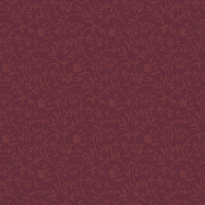 Dark Romance Collection-Briars and Blossoms-Burgundy-100% Cotton-52240104-03