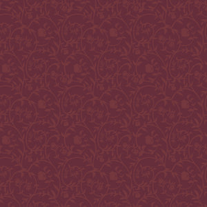 Dark Romance Collection-Briars and Blossoms-Burgundy-100% Cotton-52240104-03