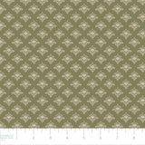 Collection Romance Sombre -Dainty Damas-Olive -100% Coton-52240105-01