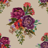 Grand Bloom Collection-Lovely Bouquet-Cream-100% Cotton-52260102-01