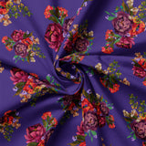 Grand Bloom Collection-Lovely Bouquet-Purple-100% Cotton-52260102-02