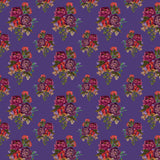 Grand Bloom Collection-Lovely Bouquet-Purple-100% Cotton-52260102-02