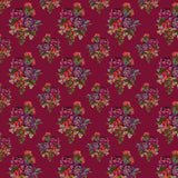 Grand Bloom Collection-Lovely Bouquet-Burgundy-100% Cotton-52260102-03