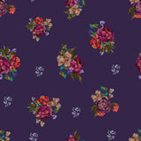 Grand Bloom Collection-Blossoms-Purple-100% Cotton-52260103-02
