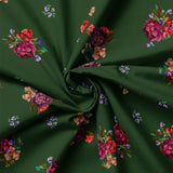 Collection Grande Floraison-Fleurettes-Vert-100% Coton-52260103-03