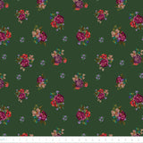 Collection Grande Floraison-Fleurettes-Vert-100% Coton-52260103-03